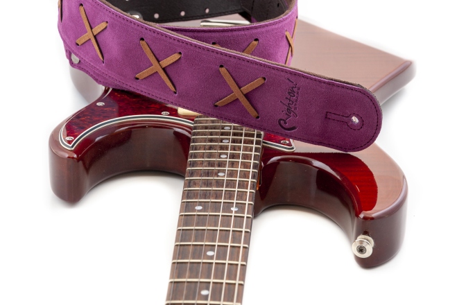 Curea chitară RightOn D.g. Purple