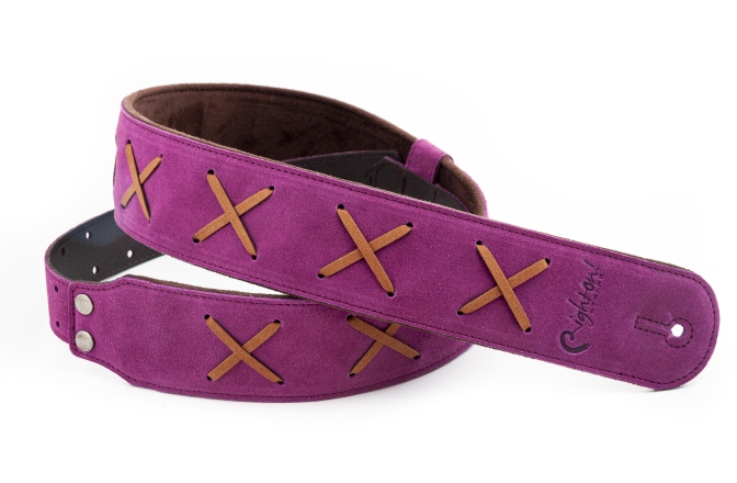 Curea chitară RightOn D.g. Purple