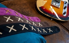 Curea chitară RightOn D.g. Purple