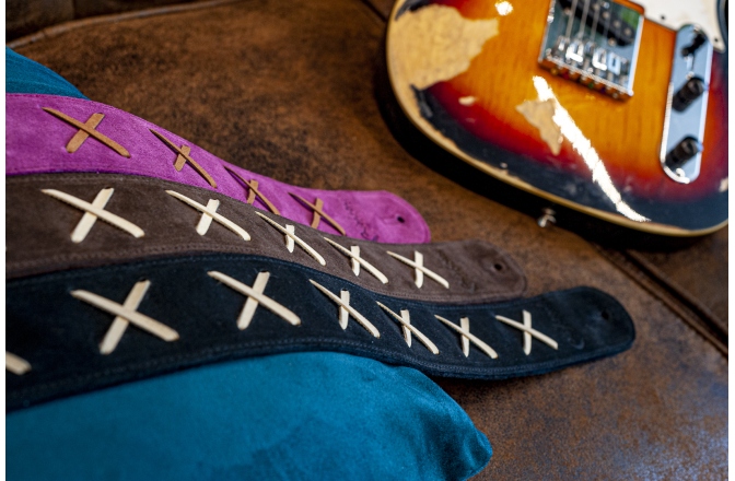 Curea chitară RightOn D.g. Purple