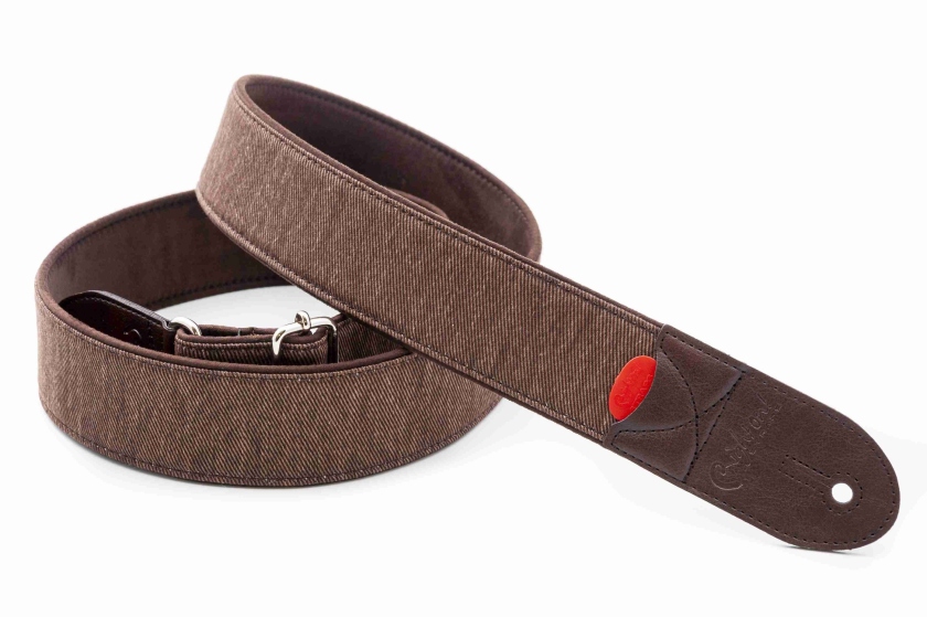 RightOn Denim-50 Brown Guitar Strap