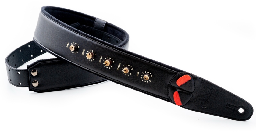 RightOn Spinal Tap Black Guitar Strap