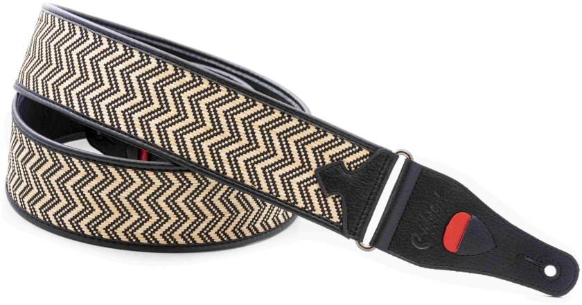 RightOn VICTORIA Black Guitar Strap