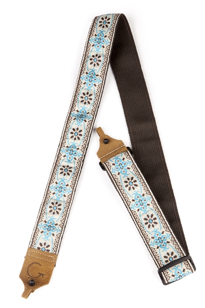 Gretsch Guitars G Brand Banjo Strap Blue/Brown