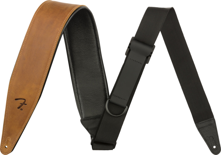 Fender Right Height Leather Strap Cognac 2.5