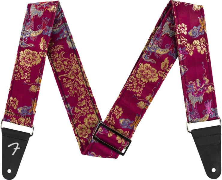 Fender Satin Dragon Strap Wine