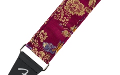 Curea de chitară Fender Satin Dragon Strap Wine