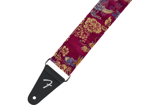 Curea de chitară Fender Satin Dragon Strap Wine