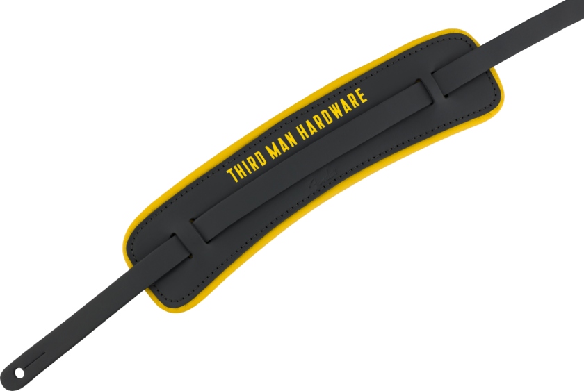 Fender X Third Man Hardware Leather Strap Black/Yellow