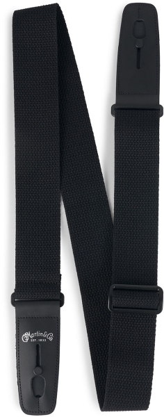 Martin Guitars Strap Cotton Lock-it Black