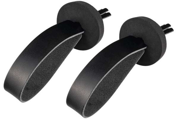 Leather Straps Pair - Black, Incl. Pads Leather Straps Pair - Black, Incl. Pads