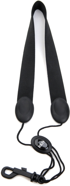 Daddario Woodwinds Saxophone Strap Soprano/Alto Black Nylon Snap Hook