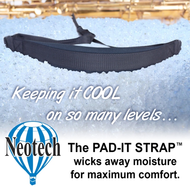 Neotech Curea saxofon Pad-It Strap negru