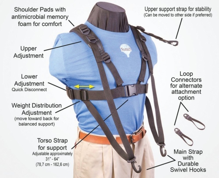 Neotech Curea transport Pad-It Tuba Harness