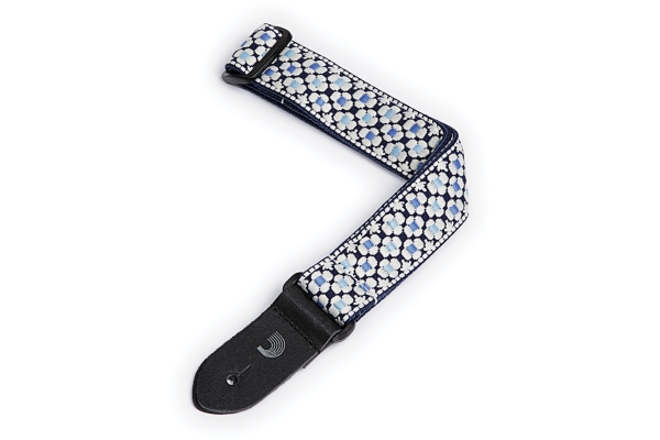 Daddario Nylon Ukulele Strap Blue Flowers
