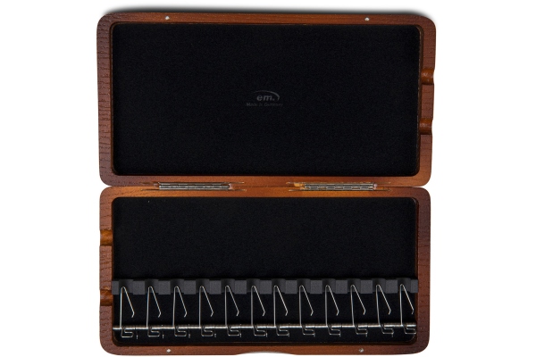 Etui ancii pentru fagot 12 tuburi  Brun roșcat lăcuit