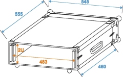 Cutie de rack Roadinger AmpRack PR-1 2U 46 cm