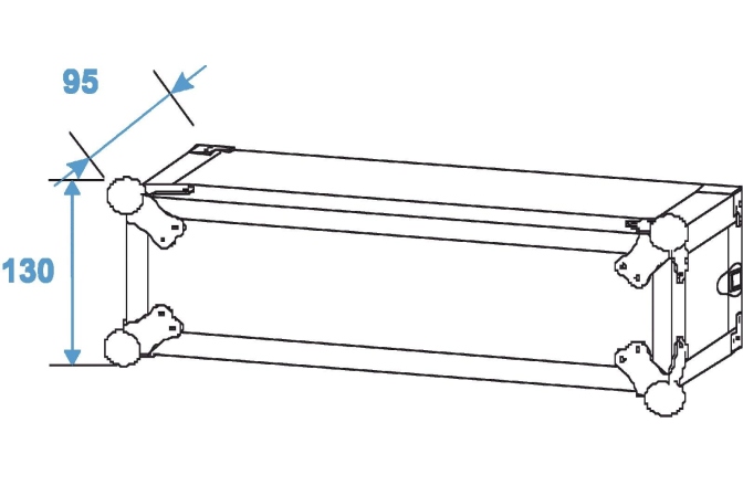 Cutie de rack Roadinger AmpRack PR-1 2U 46 cm