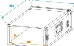 Cutie de rack Roadinger AmpRack PR-1 3U 46cm