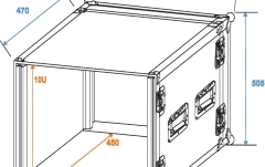 Cutie de rack Roadinger AmpRack PR-2 10U 46cm