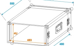 Cutie de rack Roadinger AmpRack PR-2 4U 46cm