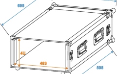Cutie de rack Roadinger PR-2ST 4U - 57cm