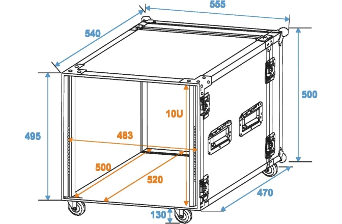Cutie de rack Roadinger Rack Profi 10U 45cm