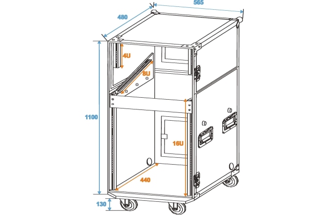 Cutie de rack Roadinger Special Stage Case Pro
