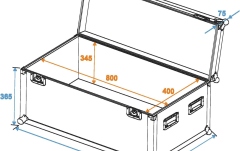 Cutie de rack Roadinger Universal Case Pro 80x40x40cm