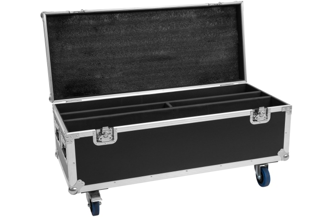 Cutie de transport cu rotile Roadinger Flightcase 2x LED TMH Bar-S120 with wheels
