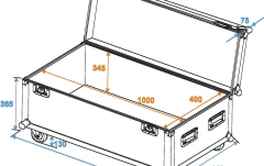 Cutie de transport echipamente Roadinger Universal Tour Case 100cm