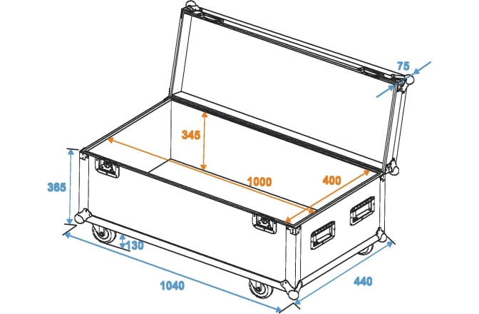 Cutie de transport echipamente Roadinger Universal Tour Case 100cm