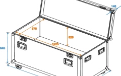 Cutie de transport echipamente Roadinger Universal Tour Case Pro 120cm