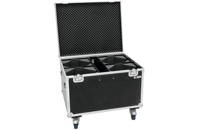 Cutie de transport pentru 4x LED THA-100F/THA-120PC Roadinger Flightcase 4x LED THA-100F/THA-120PC with wheels