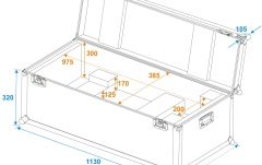 Cutie de transport Roadinger Flightcase 1x LED SL-600