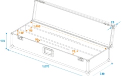 Cutie de transport Roadinger Flightcase 2x LED STP-7