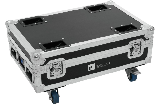 Cutie de transport Roadinger Flightcase 4x AKKU BAR-6 Glow QCL Flex QuickDMX with charging function