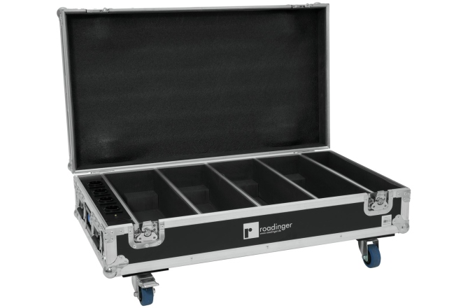 Cutie de transport  Roadinger Flightcase 4x AKKU BAR-6 QCL with charging function