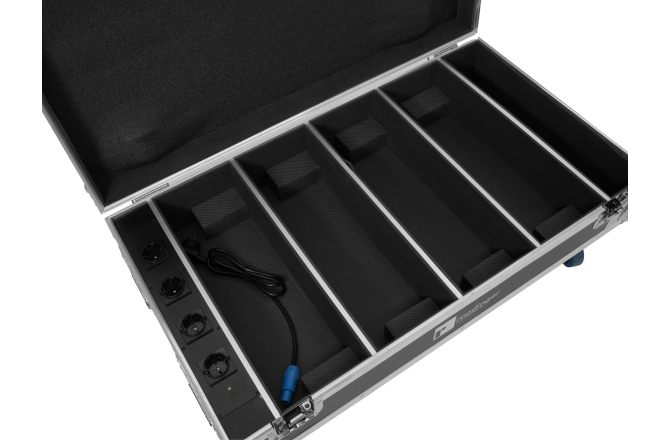 Cutie de transport  Roadinger Flightcase 4x AKKU BAR-6 QCL with charging function