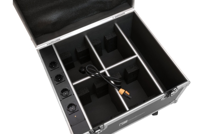 Cutie de transport  Roadinger Flightcase 4x AKKU IP PAR 7 QCL WDMX with charging function