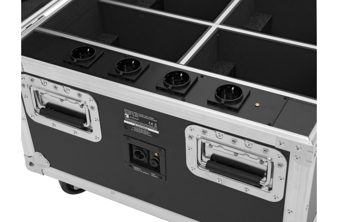 Cutie de transport  Roadinger Flightcase 4x AKKU IP PAR 7 QCL WDMX with charging function