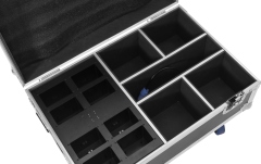 Cutie de transport  Roadinger Flightcase 4x AKKU IP UP-4 Plus HCL Spot WDMX with Charging Function