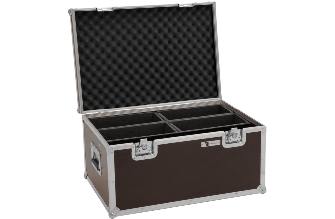 Cutie de transport  Roadinger Flightcase 4x LED 4/7C-12 Silent Slim Spot