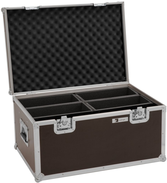 Roadinger Flightcase 4x LED 4/7C-12 Silent Slim Spot