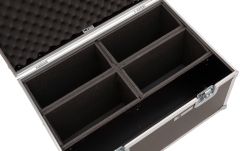 Cutie de transport  Roadinger Flightcase 4x LED 4/7C-12 Silent Slim Spot