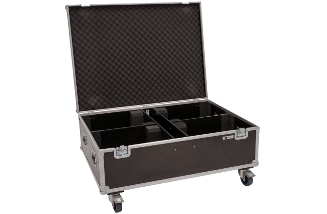 Cutie de transport  Roadinger Flightcase 4x LED THA-150F Theater-Spot