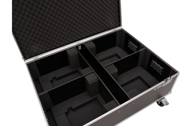 Cutie de transport  Roadinger Flightcase 4x LED THA-150F Theater-Spot