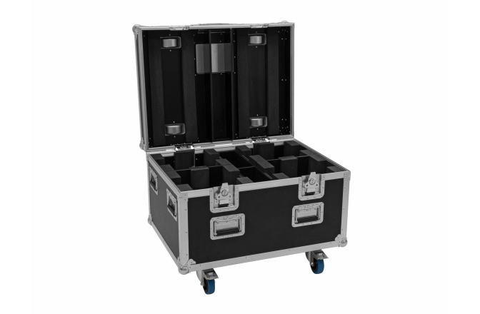 Cutie de transport Roadinger Flightcase 4x LED TMH-X4 with wheels