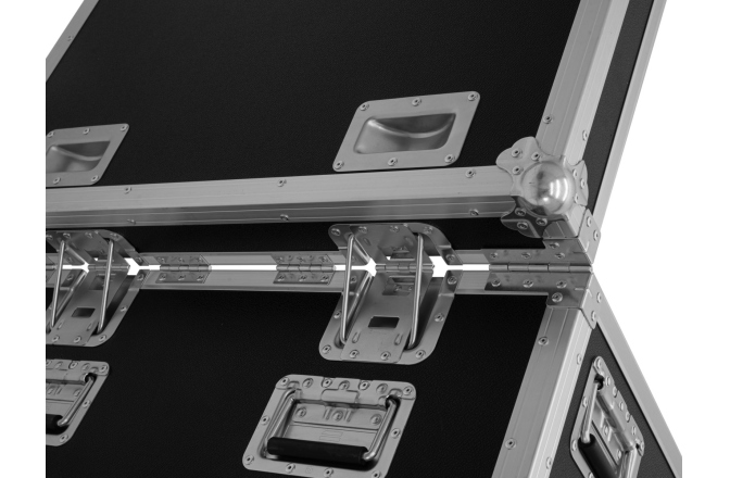 Cutie de transport Roadinger Flightcase 4x LED TMH-X4 with wheels