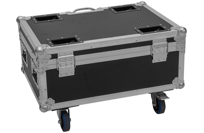 Cutie de transport Roadinger Flightcase 6x AKKU IP TL-3 QCL Trusslight CRMX with charging function and wheels